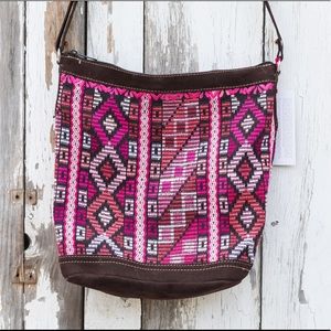 BNWT Brocade textile bag huipil not nena and co